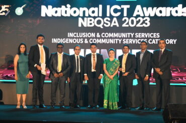 Janashakthi Group Recieving the Award